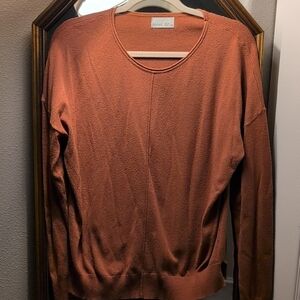 BE COOL Women's Rust Crew Neck Sweater